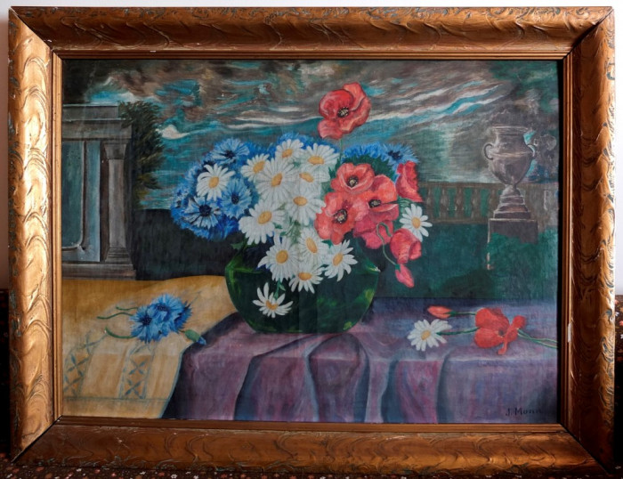 Pictură pe p&acirc;nză semnată J. Mona