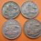 SIX PENCE, 6 PENCE 1951 ;1958 ; 1960 ; 1962 . LOT ARGINT
