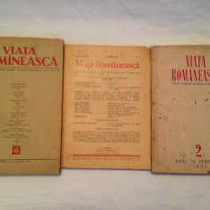 Viata romaneasca/lot 3 reviste/1951,1955,1981
