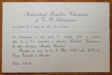 Cumpara ieftin Invitatie la receptie a ambasadorului Republicii Cehe catre Mia Groza , 1952