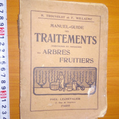 TRATAMENT ARBORI FRUCTIFERI 1927 -TRAITEMENTS INSECTICIDES ET FUNGICIDES