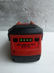 Acumulator,baterie HILTI 36v si 6Ah(ultimul model) foto