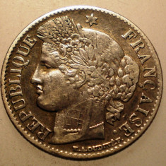 J.002 FRANTA CERES 50 CENTIMES 1850 A ARGINT EROARE