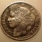 J.002 FRANTA CERES 50 CENTIMES 1850 A ARGINT EROARE