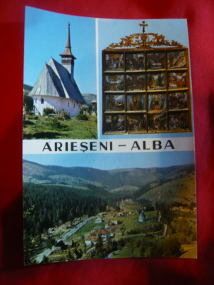 Ilustrata - Biserica -Arieseni - Alba foto