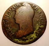 J.130 FRANTA 5 CENTIMES LAN 8 AA 1799-1800, Europa, Bronz