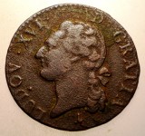 J.115 FRANTA LUDOVIC LOUIS XVI 1/2 SOL 1783 A 124000ex., Europa, Bronz