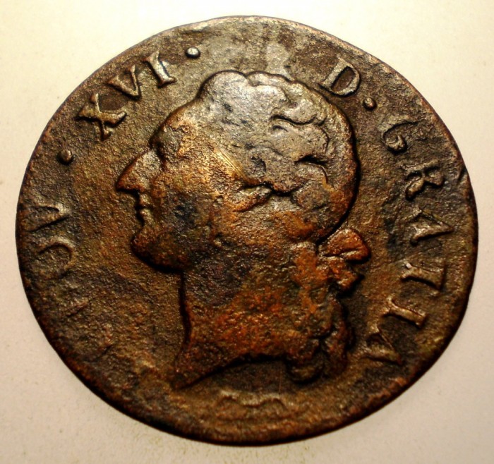 G.005 FRANTA LUDOVIC LOUIS XVI 1/2 SOL 1782 &amp;