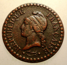 J.035 FRANTA 1 UN CENTIME 1849 A foto