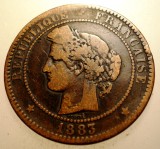 J.101 FRANTA CERES 10 CENTIMES 1883 A, Europa, Bronz