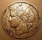 J.081 FRANTA CERES 2 FRANCS FRANCI 1895 A ARGINT, Europa