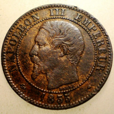 J.051 FRANTA NAPOLEON III 2 CENTIMES 1855 MA a