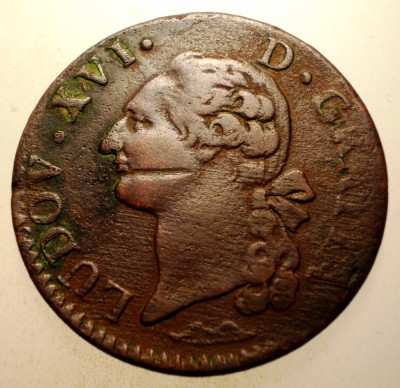 G.012 FRANTA LUDOVIC LOUIS XVI 1 SOL 1778 &amp;amp; foto