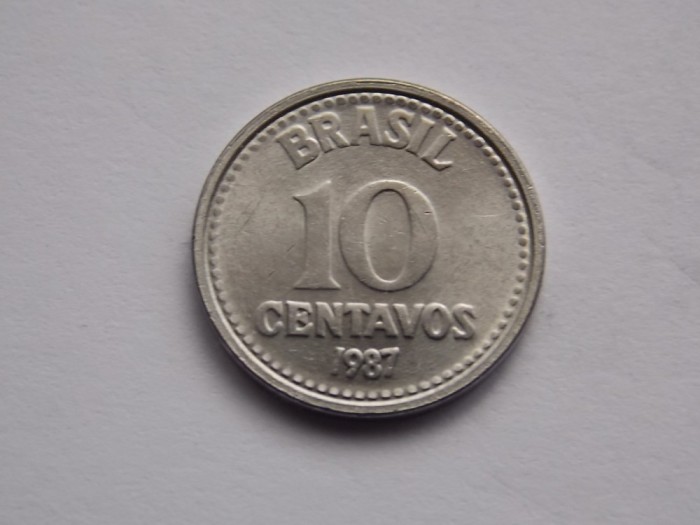 10 CENTAVOS 1987 BRAZILIA