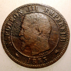 J.046 FRANTA NAPOLEON III 2 CENTIMES 1853 D mic