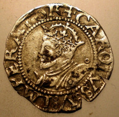 G.326 FRANTA CHARLES V BESANCON 1542 MONEDA ARGINT 0,9g foto