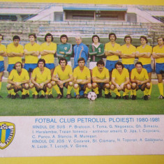 Foto echipa de fotbal - PETROLUL PLOIESTI (sezonul 1980-1981)