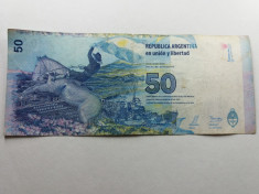 Argentina 50 pesos 2015 foto