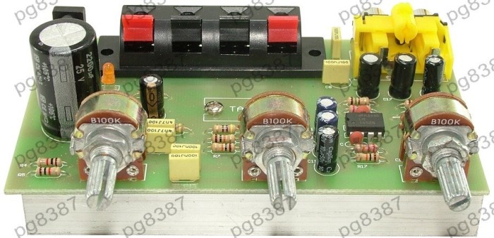 Amplificator audio, stereo, cu corector de ton, TDA8250AF - 130235 Amplificator audio, stereo, cu corector de ton, TDA8250AF - 130235