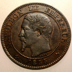 J.050 FRANTA NAPOLEON III 2 CENTIMES 1855 W XF