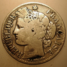 J.071 FRANTA CERES 2 FRANCS FRANCI 1872 K ARGINT