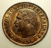 J.040 FRANTA NAPOLEON III 1 UN CENTIME 1856 K XF/AUNC, Europa, Bronz