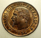 J.040 FRANTA NAPOLEON III 1 UN CENTIME 1856 K XF/AUNC, Europa, Bronz