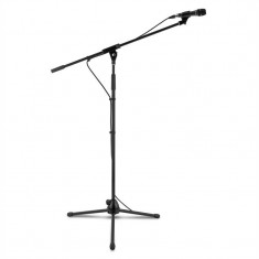 Auna KM 04, 3 x set de microfon din 4 piese, negru, microfon, suport, 5 m de cablu foto