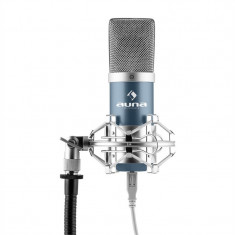 Auna MIC-900WH condensator USB microfon albastru Studio rinichi foto