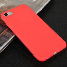 Husa Carcasa iPhone 7 sau iPhone 8, TPU, antisoc, rosu (red), GD156 foto