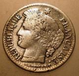 J.006 FRANTA CERES 20 CENTIMES 1850 A ARGINT, Europa