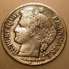 J.006 FRANTA CERES 20 CENTIMES 1850 A ARGINT