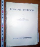 CARTE VECHE - CARTE ROUMANIE PITTORESQUE N IORGA 1924, Dreptunghiular, Lemn