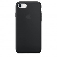 Husa Protectie Spate Apple iPhone 8 Silicone Case Black foto