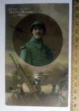 CARTE POSTALA VECHE MILITAR / MILITARI, Bleumarin, S/M