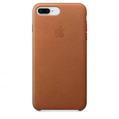 Husa Protectie Spate Apple iPhone 8 Plus Leather Case Saddle Brown foto