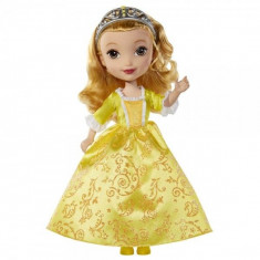 Jucarie Papusa Printesa Amber in rochie galbena BLX29 Mattel foto