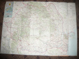 Harta Turistica si Rutiera a Romaniei - Directia Topografica Militara 1979