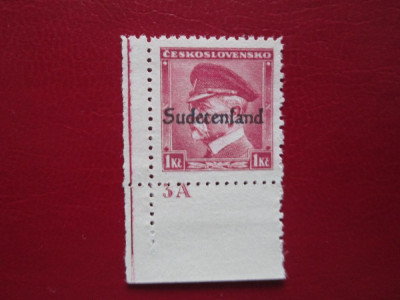 GERMANIA OCUPATIE SUDETENLAND SERIE=MNH foto