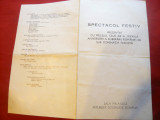 Program -Spectacol Festiv 23 August 1944 -A 33a Aniv. a Eliberarii la Sala Palat