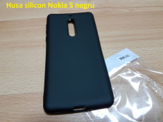 Husa silicon Nokia 5 negru foto