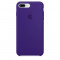 Husa Protectie Spate Apple iPhone 8 Plus Silicone Case Ultra Violet