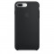 Husa Protectie Spate Apple iPhone 8 Plus Silicone Case Black