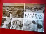 Ilustrata - Fagaras cu 5 imagini ,circulat 1964