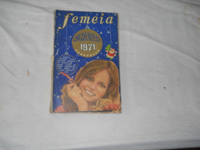 Almanah Femeia 1971 INCOMPLET!!!