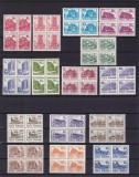 ROMANIA 1991 LP1257 LP1262 LP1266 HOTELURI SI CABANE (UZUALE) BLOCURI DE 4 MNH, Nestampilat