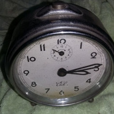 Ceas vechi de masa,marca CID,functional,de colectie,ceas desteptator vechi