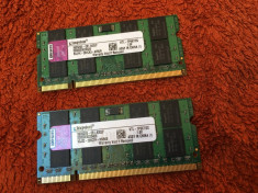 Kit Memorie RAM laptop Kingston 4GB DDR2 ( 2 x 2GB ) Dual Channel 667Mhz foto