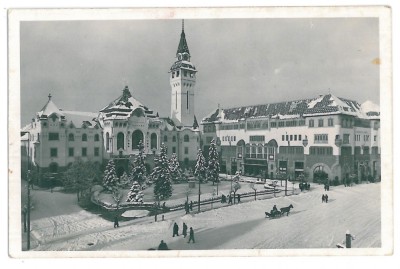 1076 - TARGU-MURES, Market - old postcard, real PHOTO - used - 1939 foto