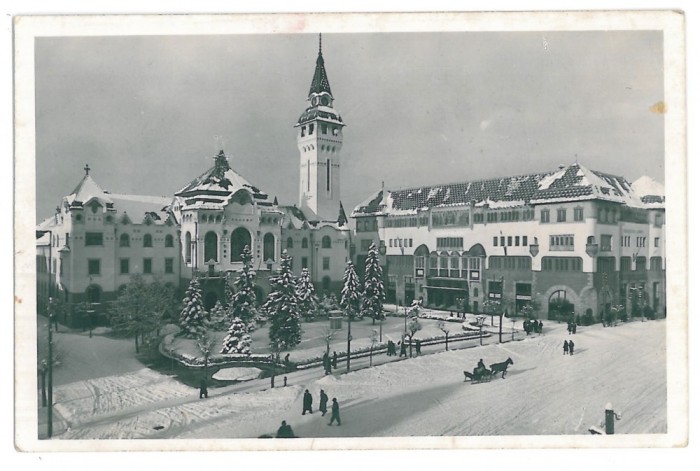 1076 - TARGU-MURES, Market - old postcard, real PHOTO - used - 1939